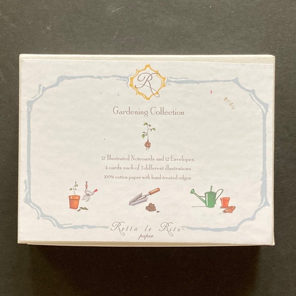 Retta le Ritz Gardening Collection Illustrated Notecards/12 Cards/RETIRED/NEW! - Picture 3 of 3